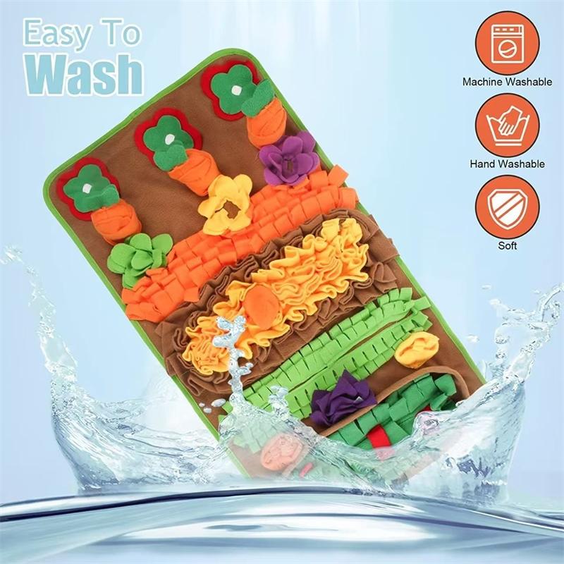 Dog Snuffle Mat Puzzle Toy For Dogs Interactive Feeding Rug For Training Boredom Relief Indoor Use Washable Design