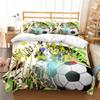 Bed Set Football Quilt Cover 3D Printing Beding Cover Suit Soccer Home Bedclothes with Pillowcase Soft Duvet Cover