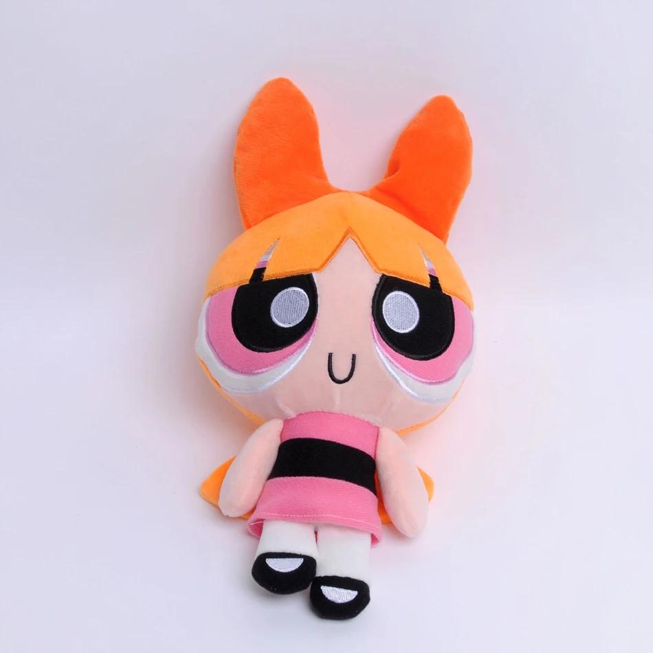20cm Cartoon Powerpuff Girls Plush Toys Cute Blossom Buttercup Bubbles Gifts For Childr Anime Stuffed Dolls Cuddly Fluffy Huggable Kawaii Comfort