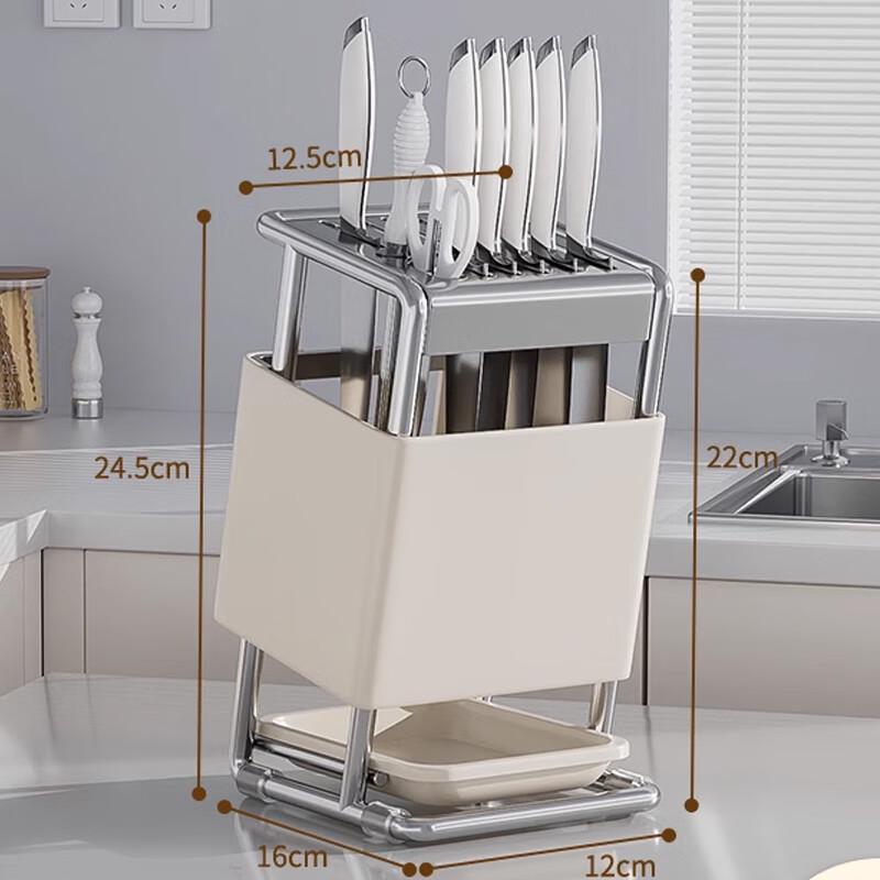 Nowoczesny nablatowy organizer na noże kuchenne i przybory