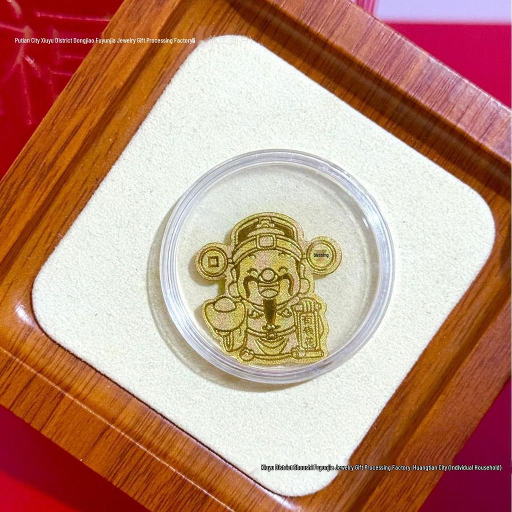 Pure Gold 999 Horse Year Phone Sticker for Wealth and Health - Popular Douyin Live Seller