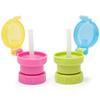2Pcs Baby Anti Choke Straw Lid Portable Spill Proof Replacement Cap for Kids Bottle Drinking