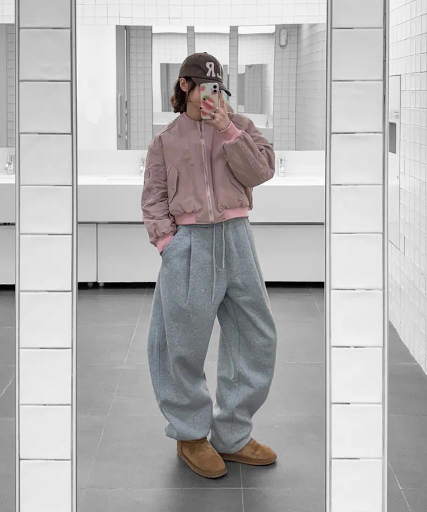 AOTT Semi-Wide Balloon Fit Sweatpants 6 Colors (Type A)