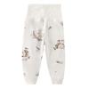 Spring and Fall High Waist Pure Cotton Infant and Toddler Sleep Pants - Boys & Girls Belly Protection Bottoms