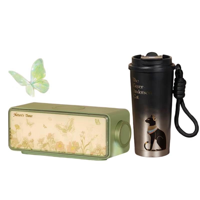 British Museum Butterfly Speaker & Insulated Mug Gift Set