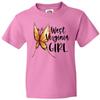 Inktastic West Virginia Girl- Butterfly Youth Kids Boys T-Shirt State Home Charleston Gift