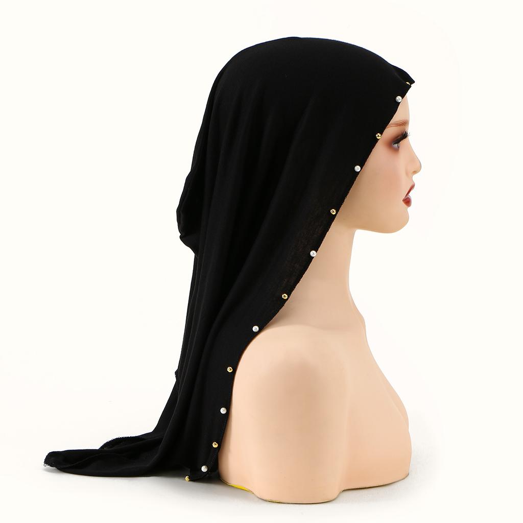 New Muslim Solid Underscarf Caps Modal Instant Hijab Cotton Stretch Turban Cap Islamic Underscarf Bonnet Headscarf Headband