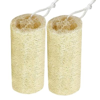 1 Paar 6 Zoll Natürliche Luffa-Schwämme zur Exfoliation für Zuhause, Fördert eine Glatte und Strahlende Haut