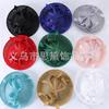 New European and American Hemp Yarn Solid Color Banquet Top Hat Handmade Bow Feather Hair Accessories, Bridal Headgear