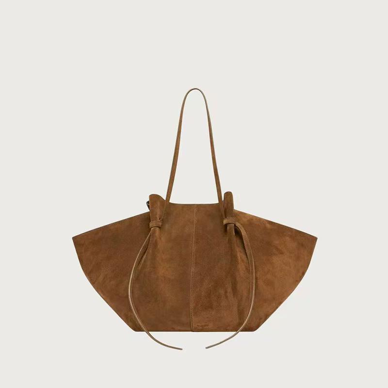 Bolso Tote de Cuero PU de Lujo para Mujer Bolso de Hombro de Gran Capacidad Bolso de Mano de Diseñador Bolso de Almacenamiento en Forma de Ala Bolsa de Compras Mate