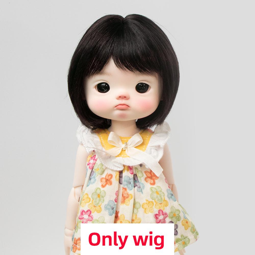 Awen Bjd Wig Mohair 1/4, 1/6 BJD Bangs Straight Short High-layered Long Hair for 30-40cm BJD DD SD Doll Hair In Multiple Colors