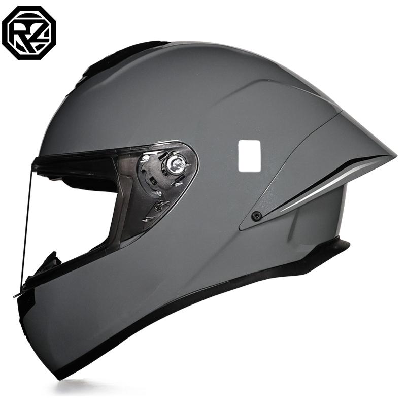 ORZ-S802 Motorcycle Helmet, DOT Men's and Women's Full Face Helmet, Personalized, Cool, All Season, Big Tail Wing Helmet