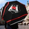 Besiktas Crest Legacy 1903 Umbrella Folding umbrella, automatic umbrella 8-Frame for Travel, camping Use Gift for Halloween Christmas