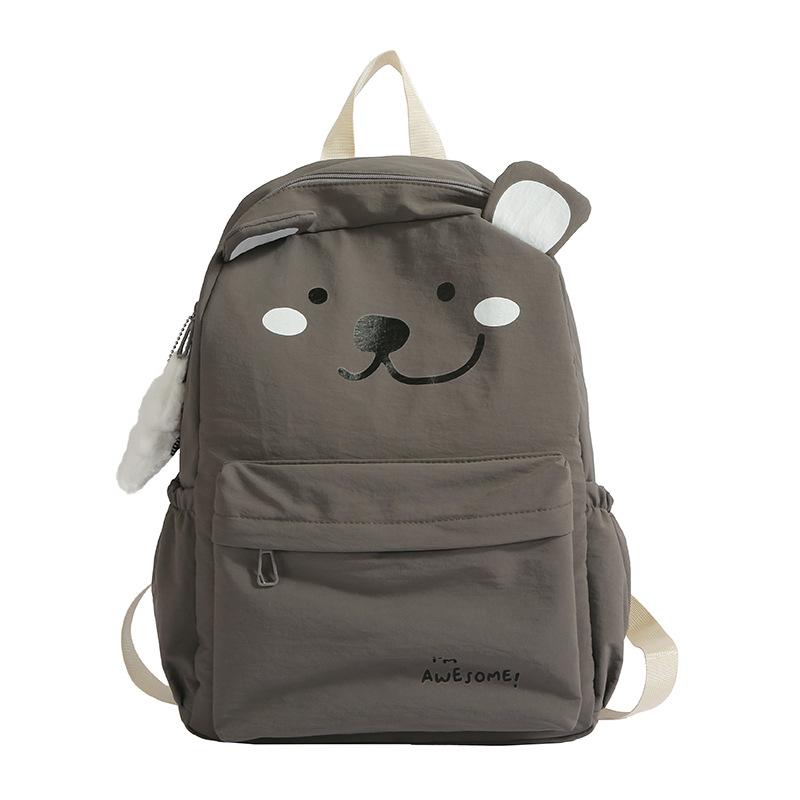 School Bag Japanese Large Capacity Cute Plush School Bag Cute Girl Cartoon School Bag Backpack Rabub Pendant