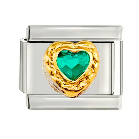 

Hot-Selling Handmade Stainless Steel Stretch Heart Bracelet with Italian Module Watch Strap and Single Bead Personalization