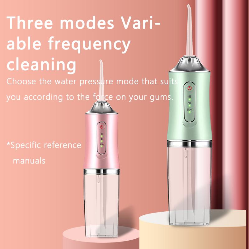 Rechargeable Water Dental Flosser Teeth Pick: Portable Cordless Oral Irrigator Travel Cleaner IPX7 Waterproof Electric Waterflos