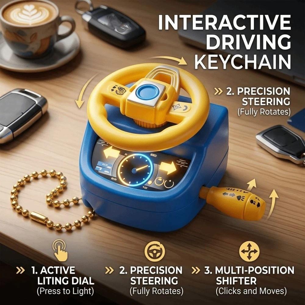 Mini Simulated Steering Wheel Various colors Backpack Hanging Ornament Small Gift