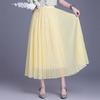 Bailuyu Französischer Chic High-Waist Plissee-Netzrock