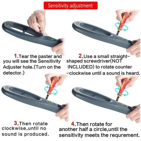 Water Resistant Portable Handheld High Sensitivity Metal Detector Scanner Hunter Finder Safety Inspection Tool