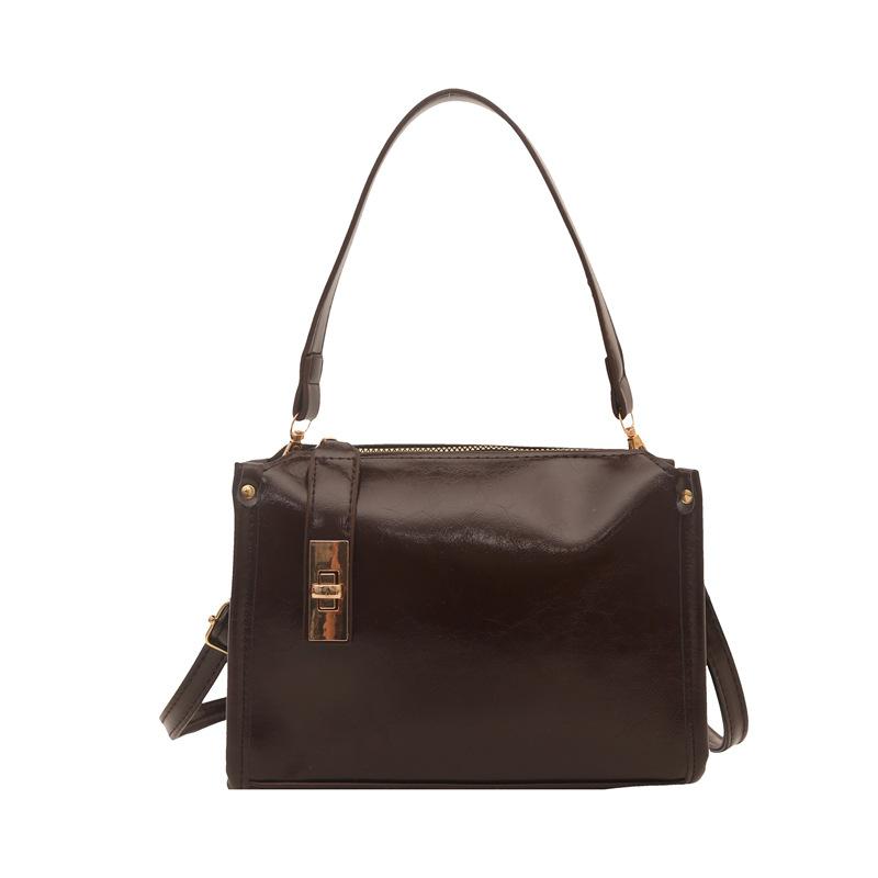 

Trendy pillow bag women s new fashion commuter handbag retro highend shoulder messenger bag темно-коричневого кольору