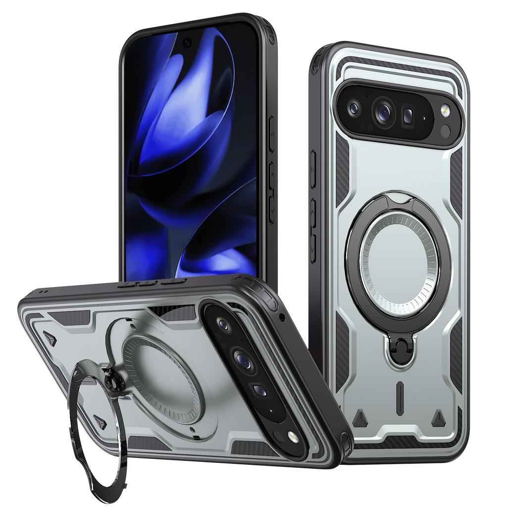 Heavy-duty Kickstand Phone Case for Google Pixel 10 9 Pro XL 9A 10A Covers Shockproof Armor Magnetic Stand Protective Back Cover