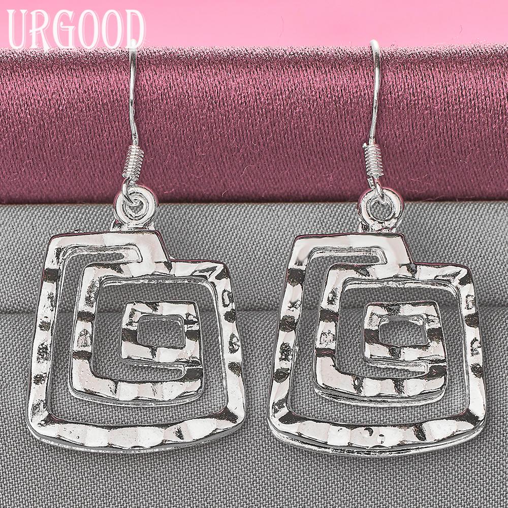 925 Sterling Silver Thread Earrings Wedding Jewelry