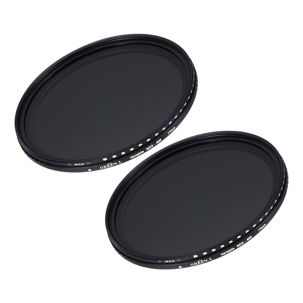 uxcell Lens Variable Neutral Density Lens 77mm Circular ND Grayscale Filter for Camera Photo 2 Pieces ND2-400 Filter, Filter, Filter, Lens,