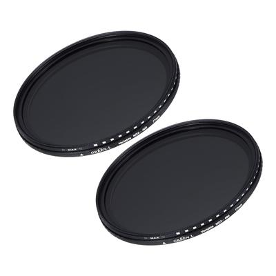 Uxcell Variable Graufilterlinse 77mm Zirkularer ND-Graustufenfilter für Kamera Foto 2 Stück ND2-400 Filter, Filter, Filter, Linse,