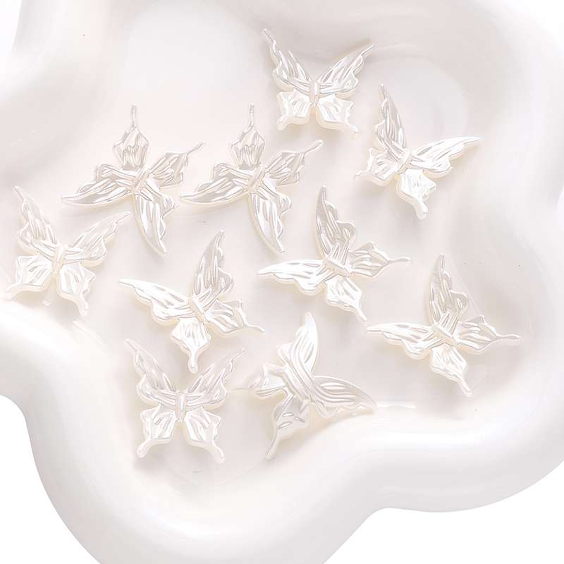 

20 шт. Акриловая бабочка Прозрачный двухцветный градиент Шарм для DIY ожерелья, браслета, серег, изготовления ювелирных изделий, аксессуары для рукоделия 01