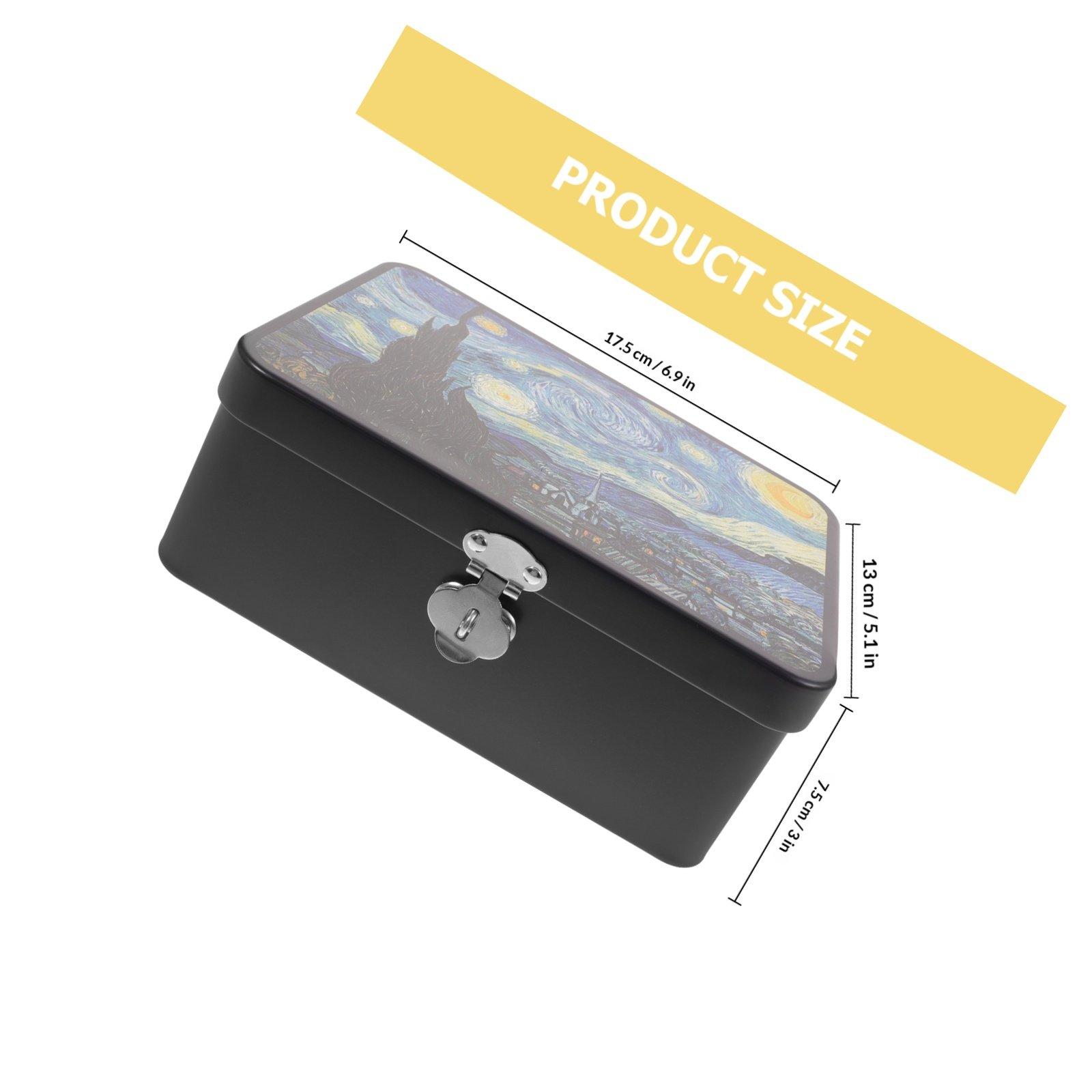 

Small Tin Box with Lid Tinplate Material Sealed Secure Storage Container for Gifts Delicate Items Wedding Souvenirs Portable