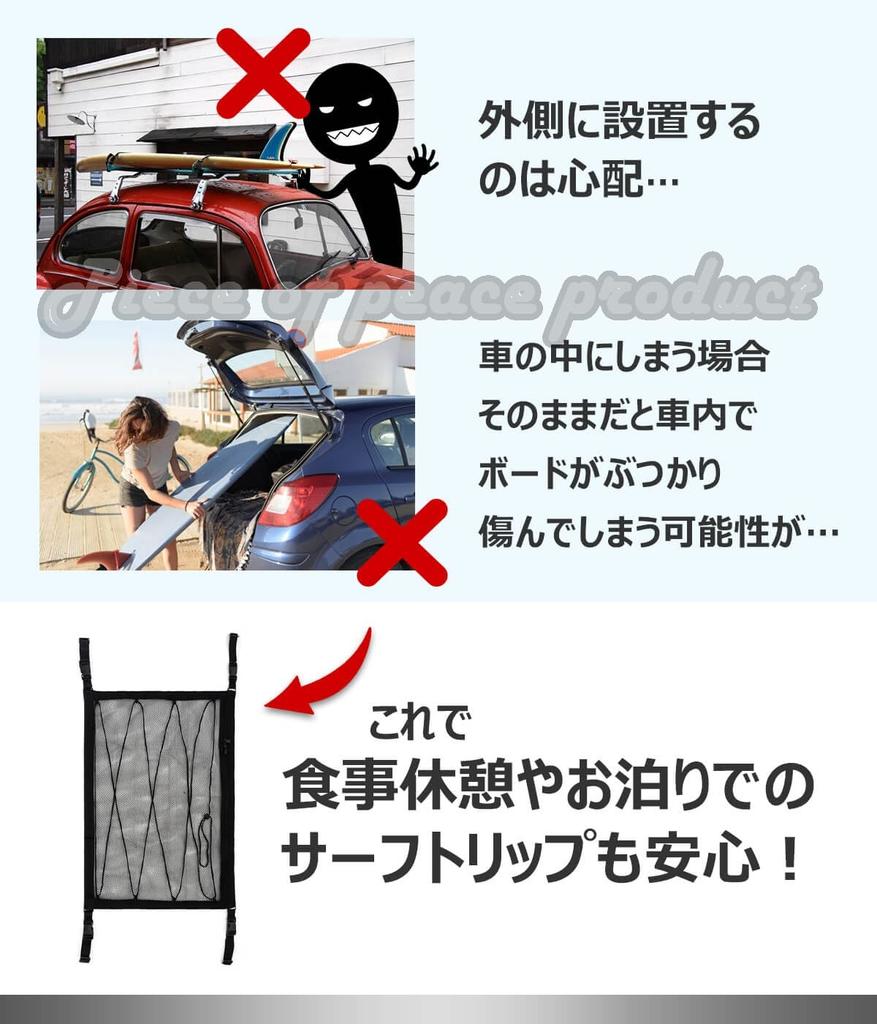 Piece of Peace Product Surfboard Snowboard Carrier Car Mock for Car (27.6 X 19.7 Inches (70 X 50 Cm)