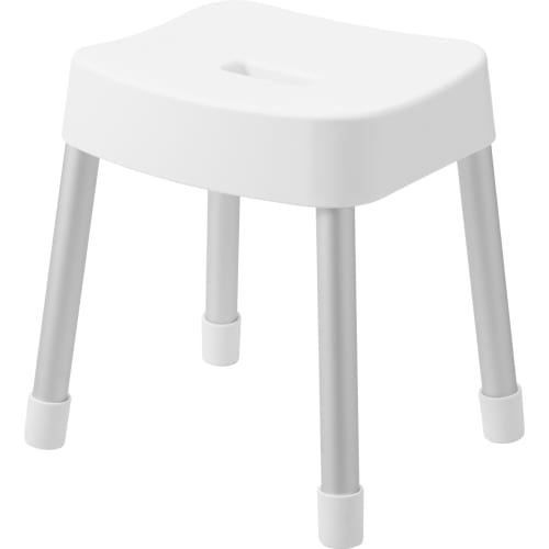 Yamazaki Magnetic Bath Chair SH35, White, W33.5 x D28 x H35cm, MIST, Floating Storage, Wall-Mounted Storage, Breathable and Quick-Drying, Product Code