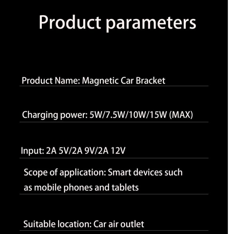 Magnetic Wireless Charger For Apple iPhone 15 14 13 Android Super Fast Charge Car Charger 15W Fast Charging Wireless Car Charger Fast Charging Station