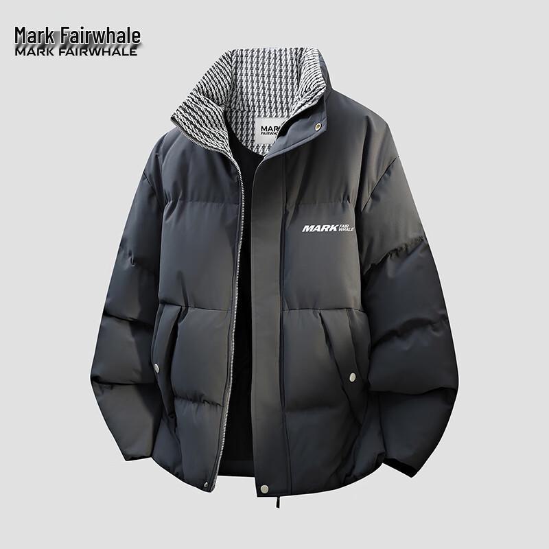 Mark Fairwhale Men's American Style Stand Collar Padded Winter Jacket