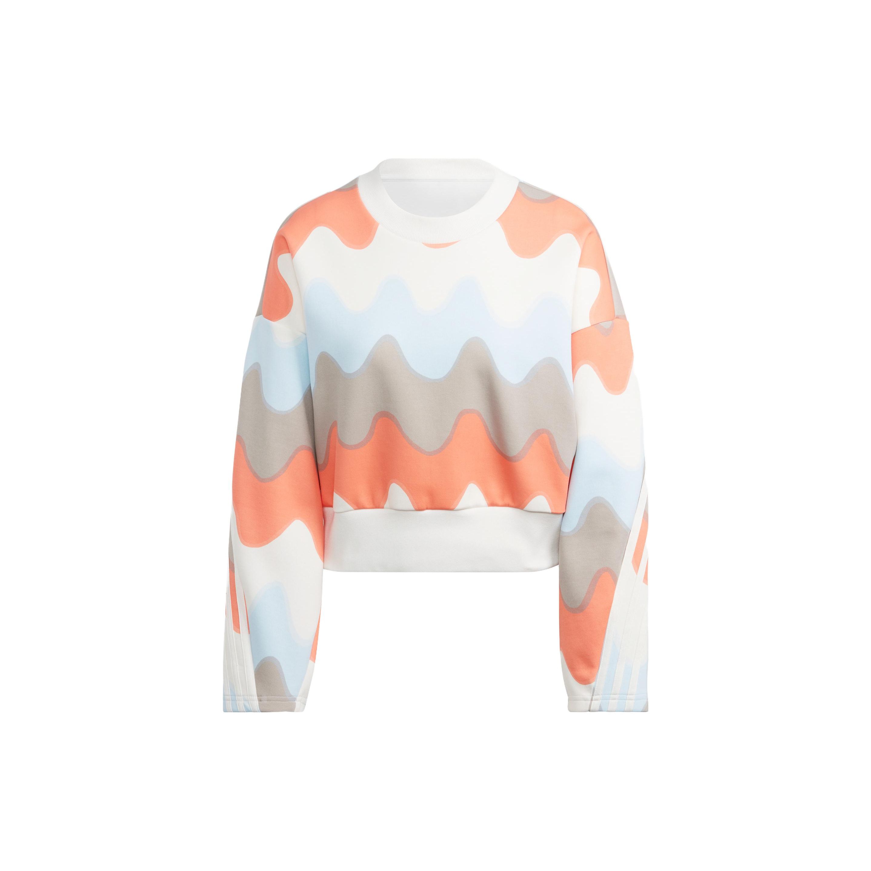 

Adidas X Marimekko Sweatshirt With Round Neck Women Sweatshirt Coral-Pink IC6351 XXL