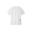 UNIQLO Line Drawing Girl Round Neck Short Sleeve T-Shirt Unisex Tops White 423834