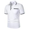 Summer Men's Short Sleeve Polo Shirts Solid Color Casual Tshirt Trendy Breathable Loose Basic Splice Top Pockets Men Shirts