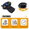 Fuel Injector Rail Pressure Sensor For Ford Escape Explorer Focus Maverick Mustang 2005 2008 2007 Crown Victoria 3F2E9G756AD