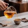Wooden Handle Four-sided Fair Cup Thick Water Pitcher Kung Fu Tea Set Glass Tea Dispenser Office