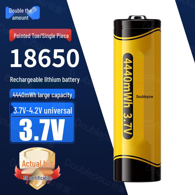 18650 Lithium Battery: High-Capacity Rechargeable Power for Strong Light Flashlights, Small Fans, and Desk Lamps