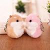 Hamster Plush Keychain Soft Cute Stuffed Animal Pendant for Bags Backpacks Keys Adorable Plush Keyring Gift for Kids Friends Christmas Birthday