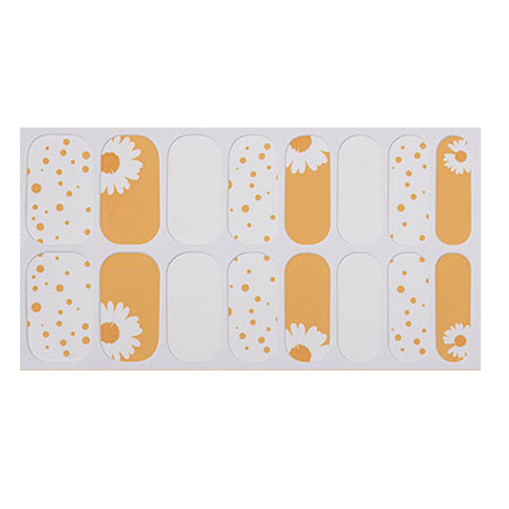 French Tip Nail Sticker Glittering Nail Polish Stickers Flowers Gels Nail Strips Nail Art Decortions Manicures Supplies