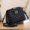 Neue Leder Koreanische Version Damen Tasche Einfach Diamant Mutter Tasche Rindsleder Vielseitig Schulter Umhängetasche Handtasche Trend