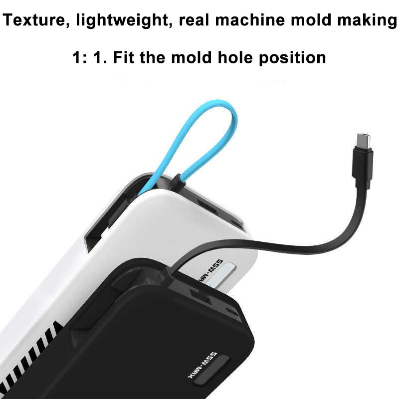 Shockproof Silicone Case For CUKTECH CP25 20000mah 55W Power Bank Dustproof Protective Power Bank Case Built-In Cable Storage