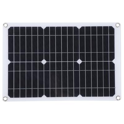 20W 18V Monokrystaliczny Krzem Panel Ogniwa Słonecznego Zewnętrzny Ładowarka do Telefonu Akumulatora Samochodowego