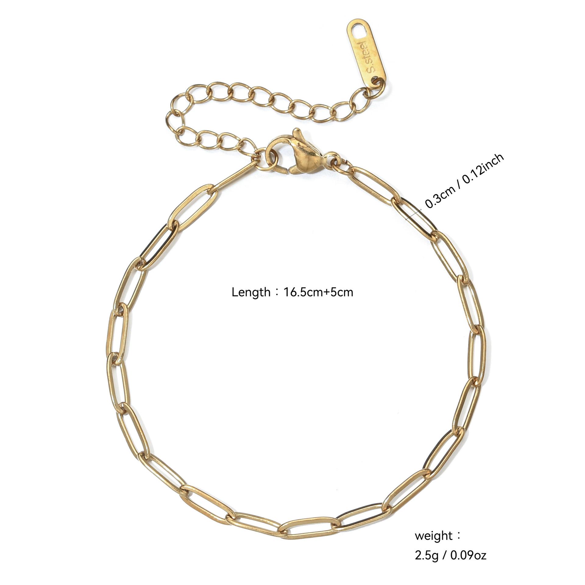 Европейский и американский браслет на лодыжку с цепочкой на губу из нержавеющей стали - Бохо-стиль, простой браслет-анклет