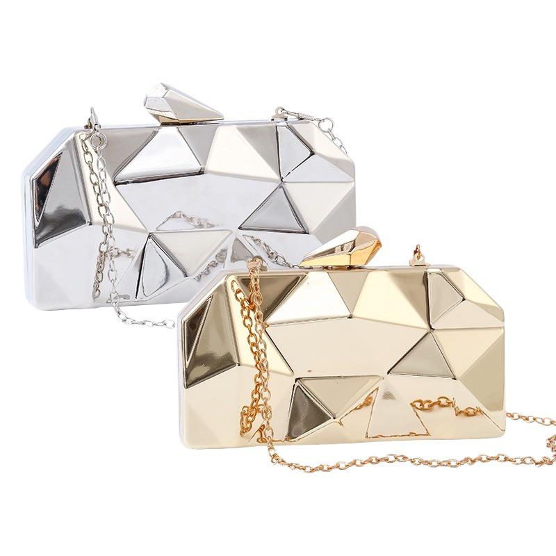 Pailletten-Clutch mit Eisen-Schnalle für Damen - Abend-Handtasche