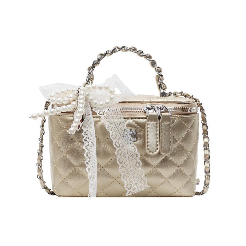 This Year, Xiaoxiangfeng Is Popular, Light Luxury, High-end Texture, Portable Box Bag, Women's Versatile Commuting, Foreign Style, Korean Messenger Ba