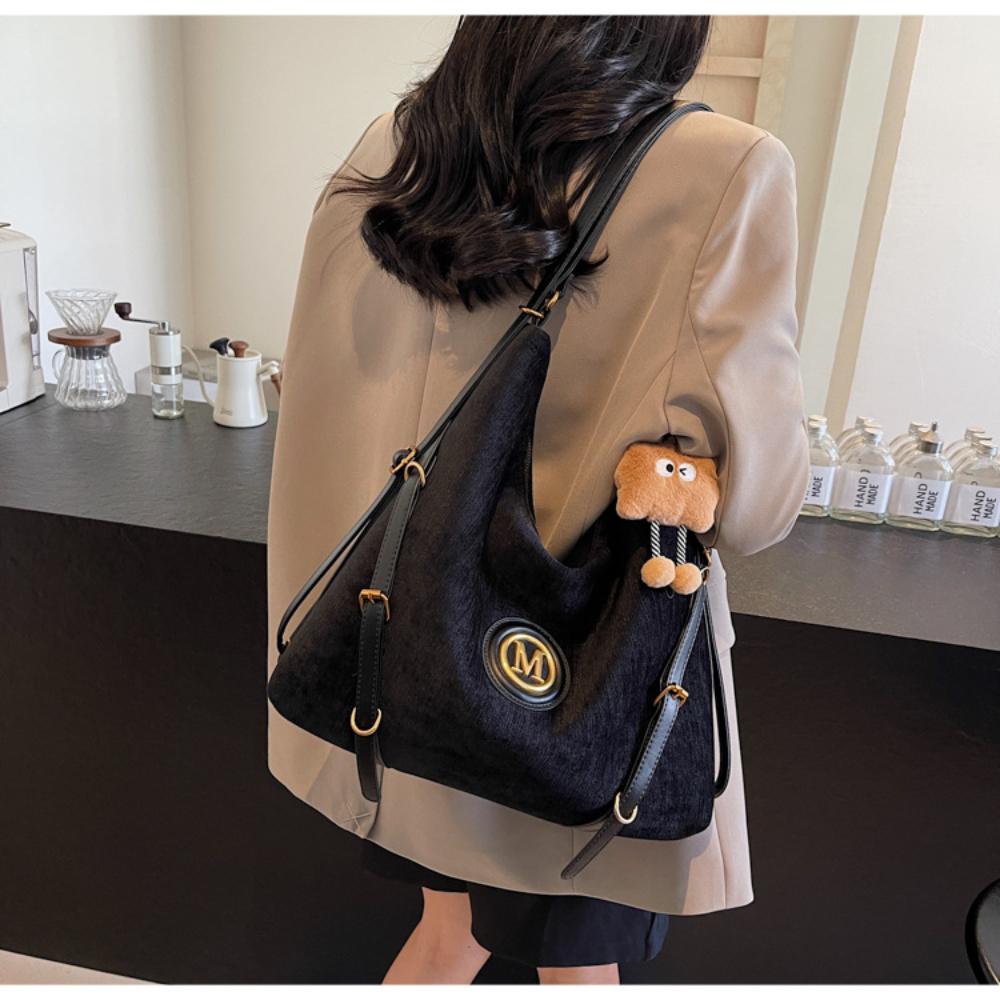 Ladies' Vintage Large Capacity Tote Bag, Single Shoulder Backpack