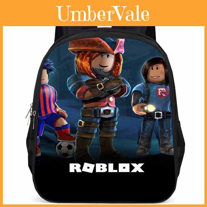 Roblox Large Capacity Lightweight Oxford Cloth School Backpack For Kids Boys Girls